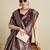 maroon satin printed saree with blouse