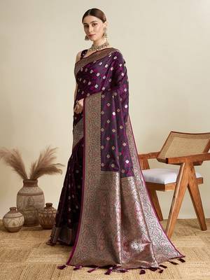 pink satin printed saree with blouse 2