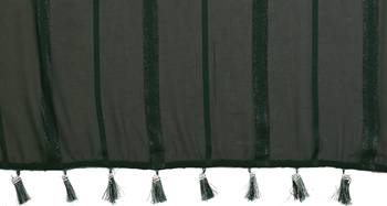 dark green georgette silk kaju patta pattern saree with foil print banglory blouse & pallu latkan   rich tone color 3