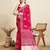 pink cotton printed saree with blouse