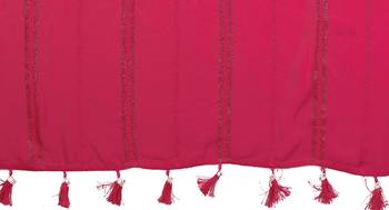 pink georgette silk blend kaju patta pattern saree with foil print banglory blouse & pallu latkan  rich tone color 2