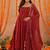 Joshna red lurix kurta set
