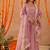 Shubha mauve pink anarkali set