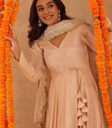 Shreya beige anarkali set