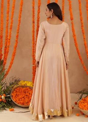 Shreya beige anarkali set 4