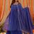 Mishti blue lurix kurta set