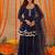 Huma navy blue sharara set