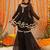 Asin black sharara set