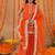Hiya orange short detailed kurti palazzo set