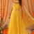 Kaamya yellow lurix anarkali set