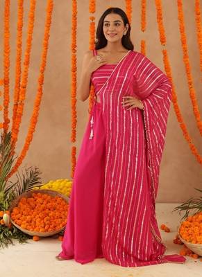 Naaya pink lurix fusion set 3