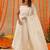 Shayla white lurix anarkali set