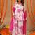 Trisha white pink floral sharara set
