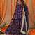 Zeisha navy blue floral sharara set