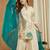 Women   s festive wear shimmer silk kurti palazzo set with dupatta