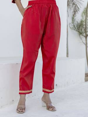 Pink women kurta pant dupatta set 4