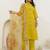 Yellow women kurta pant dupatta set