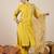 Yellow women kurta pant dupatta set