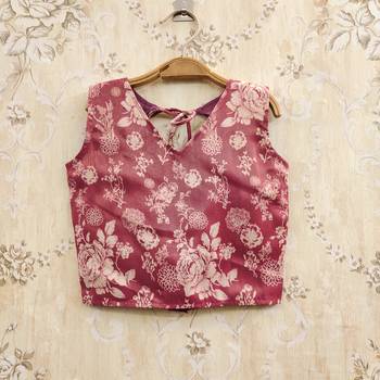 Maroon art silk woven kids lehenga choli 2