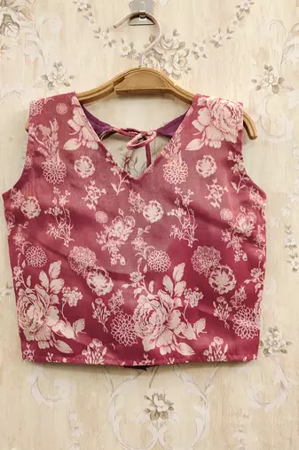 Maroon art silk woven kids lehenga choli
