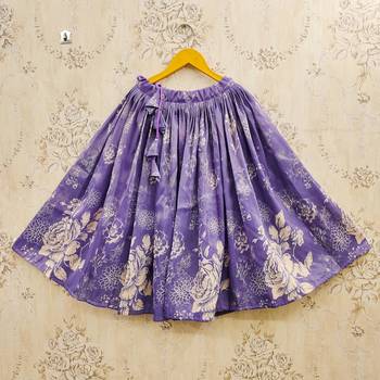 Pink art silk woven kids lehenga choli 4