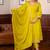 Yellow women kurta pant dupatta set