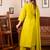 Yellow women kurta pant dupatta set