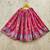 Pink viscose rayon printed kids lehenga choli