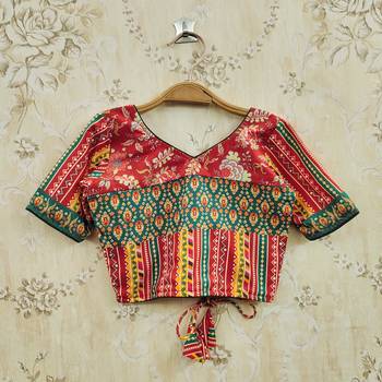 Multicolor viscose rayon printed kids lehenga choli 4