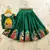 Green viscose rayon  kids lehenga choli