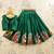 Green viscose rayon  kids lehenga choli