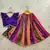 Multicolor silk  kids lehenga choli