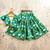 Turquoise silk  kids lehenga choli
