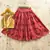 Red silk blend  kids lehenga choli