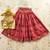 Red silk blend  kids lehenga choli