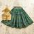 Green silk blend  kids lehenga choli