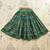 Green silk blend  kids lehenga choli