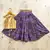 Purple silk blend  kids lehenga choli