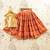 Orange silk blend  kids lehenga choli
