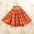 Orange silk blend  kids lehenga choli