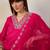 Pink women kurta pant dupatta set