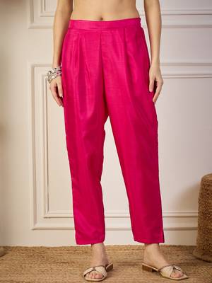 Pink women kurta pant dupatta set 4