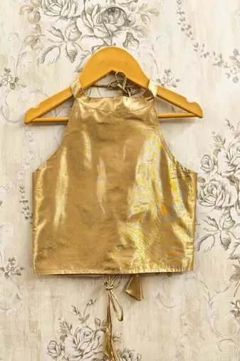 Turquoise silk blend  kids lehenga choli