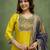 Yellow women kurta pant dupatta set
