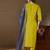 Yellow women kurta pant dupatta set