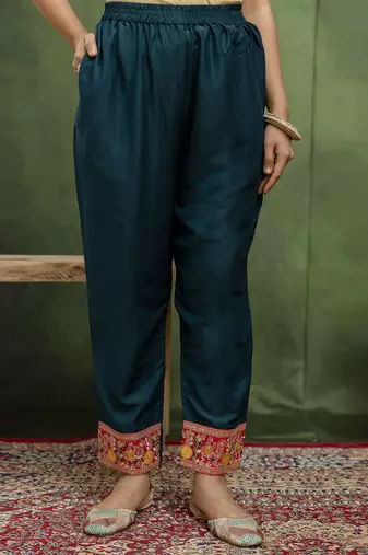 Blue women kurta pant dupatta set