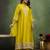 Yellow women kurta pant dupatta set