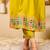 Yellow women kurta pant dupatta set