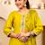 Yellow women kurta pant dupatta set
