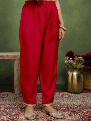 Pink women kurta pant dupatta set 4